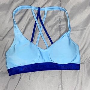 Blue Under Armour sports bra/bathing suit top